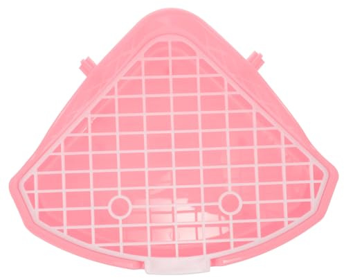 ORFOFE Meerschweinchen Toilette Kaninchen Toilette Eck-Toilette für Kleintiere Plastik Käfigtoilette Kleine Katzentoilette für Hamster Ratten und Kleintiere