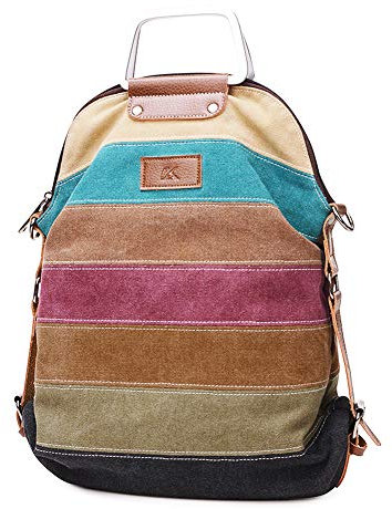 SNUG STAR-Mehrfarbengestreifte Segeltuch-Handtaschen-Kreuzkörper sollte Geldbeutel-Tasche Tote-Handtasche für Frauen