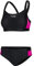 Aqua Speed Naomi Ladies Tankini | Due Pezzi | Tessuto Vita | Resistente al Cloro e Crema Solare/Olio | 18. Nero - Rosa | Taglia: 42