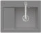 Villeroy & Boch Subway 45 Compact - 3313 01 SL Stone Keramikspüle Handbetätigung