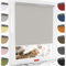 Schuette® Verdunkelungsrollo ohne Bohren/mit Bohren 2in1 ● Thermo Rollo Kollektion: Foggy Morning (Grau) ● 60 x 130 cm (Breite x Höhe) ● Suprafix Klemmrollo = Klemmfix 2.0 ● 60s Montage mit Video