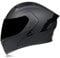 Woljay Full Face Flip Up Motorcycle Modular Helmet Integrated Motorbike Dual Visor for Adults Men Women Moped Street Racing DOT Approved (XXL,Matte Black-Smoke Visor)