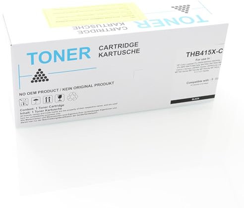 ABC Kompatibler Toner für HP 415X W2030X Schwarz für (MIT CHIP) Color Laserjet Pro M454 Series M454dn M454dw M455dn MFP M479 M479dw M479fdn M479fdw M479fnw M480f