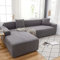 ABUKJM 2 Stück Sofabezüge 3-Sitzer und 3-Sitzer, für Wohnzimmer Sofa überzug l Form, Haustier Kinder sofabezug ecksofa, All Inclusive pflegeleicht, Passend für die meisten Sofas,Hellgrau
