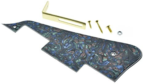 KAISH Abalone Pearl LP Gitarren-Pickguard mit goldfarbener Halterung für Epiphone Les Paul