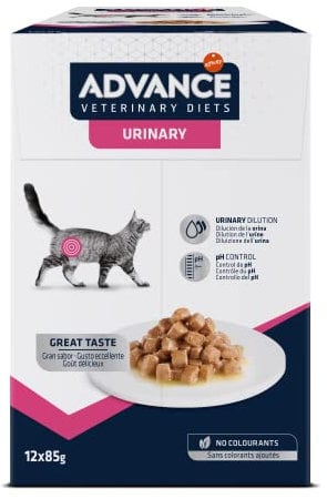 Advance Veterinary Diets Urinary - Comida Húmeda para Gatos: Multipack 12 bolsitas de 85g
