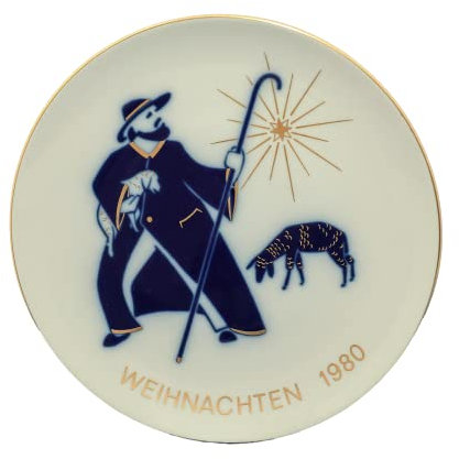 Kpm-Berlin Weihnachtsteller 1980