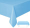 Aisszhao 1 Pack Light Blue Table Cloth Party,137x274cm Rectangle Large Plastic Solid Colours Party Tableware Decor,Blue Tablecovers Party Birthday,Picnic,Baby Shower,Xmas,Halloween Decor (AZCSCJ0308)