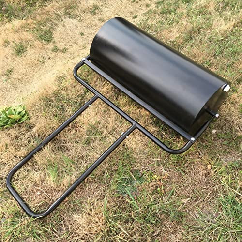 HAUTHE Rasenwalze Metallstahl Gartenrollenrollentrommel, Weast-resistente Schlepptau-Verleih-Grasrollkompaktor für Rasenflächen/Rasen, 13 Mehrzweckrollen, Leicht zu Lagern