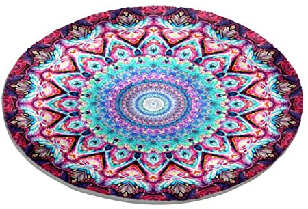 Mandala-Teppich mit rundem Muster, für Schlafzimmer, Wohnzimmer, Arbeitszimmer, Spielen