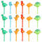 Mlysnd Mini púas de Frutas de Dinosaurio para niños pequeños de 18 Uds., púas Bonitas de Bento para Accesorios de decoración de Fiambrera