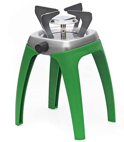 GASFRIGO - FV500 Fornello Da Campeggio con gambe, Leggero Fornello A Gas Monofiamma Per Campeggio/Feste