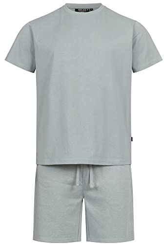Indicode Herren Comfy Shorts & Shirt Bundle Sommerset aus Baumwollmischung