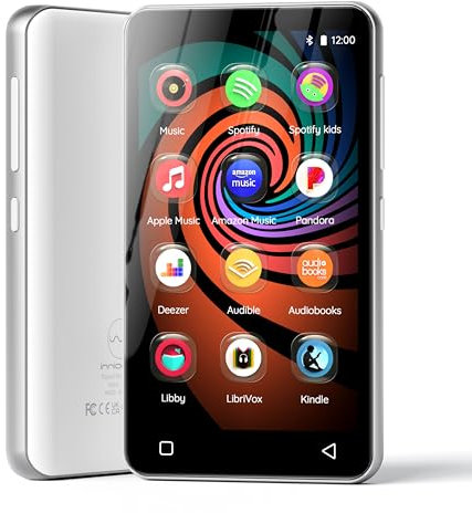 160G Spotify MP3-Player mit Bluetooth, Innioasis Mp4-Player mit Amazon Musik, Audible, Deezer, Hi-Fi 4 Zoll Touchscreen Musik Player mit Wi-Fi (Weiß)