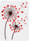 FINGERINSPIRE Malschablone Herzen Löwenzahn 21x29.7 cm Wiederverwendbar Herzform Taraxacum Zeichnungsvorlage Pflanzen Thema Aushöhlungsschablone Zum Malen Auf Wand Holz Möbeln Heimwerker Heimdekor