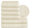 BEAUTEX Handtuch-Set Premium Frottier Sets Made in Europe, 100% Baumwolle 550g/m², Oeko-TEX Zertifiziert (Set: 4 Hand-, 2 Badetücher in Creme)