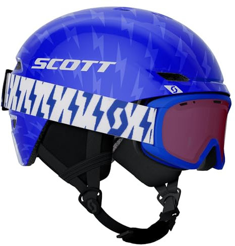 Scott Kinder Combo Skihelm & Skibrille Keeper 2 + Goggle Jr Witty royal Blue M