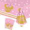 2Pcs Pink and Gold Min-nie Mouse Plastic Table Cloth for Girls Birthday Party,137*274 Girls Birthday Table Cover Tablecloth for Kids Baby Shower Min-nie Theme Birthday Party Table Decoration Supplies