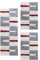 Carpetsale24 Bettumrandung Schlafzimmer 3 teilig Shaggy Hochflor Teppich Rot Bettvorleger Schlafzimmer Bettset: 2 St. 60x110 cm | 1 St. 100x200 cm - Flauschiger Teppich Läufer Set Kariert Design
