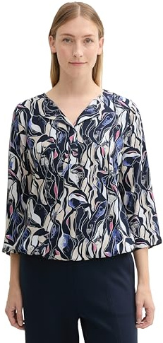 Tom Tailor Damen 1043212 Bluse mit Muster