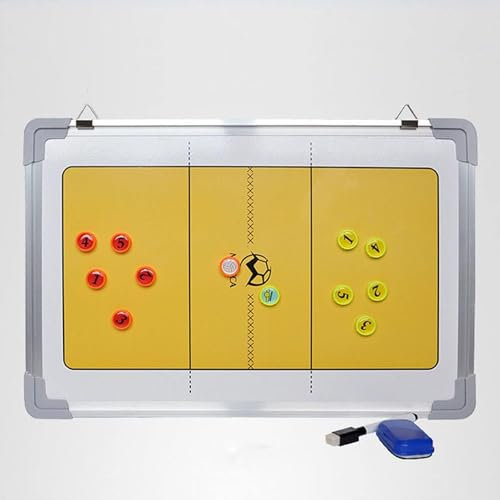 Volleyball-Coaching-Board, Coach-Taktik-Strategie-Board, Klemmbrett aus Aluminiumlegierung, Coach-Ausrüstung, trocken abwischbares Coaches-Board mit magnetischen Markern und trocken abwischb