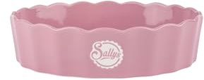 Sallys Stoneware Ofenform oval 24,5 x 18,5 cm x 6,5 cm - Auflaufform aus natürlichen Materialien, kratz- und schnittfest (Ruby Rose)