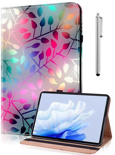 TUOLISG Custodia per Galaxy Tab S5e T720, in pelle PU, con pennino capacitivo per Samsung Galaxy Tab SM-T720/T725 (2019) da 10,5 con foglia d'acero