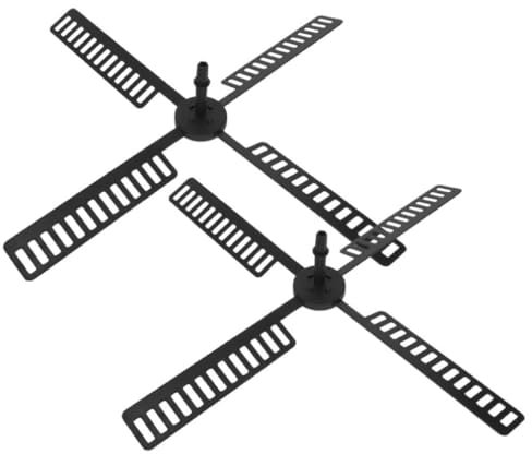 PRETYZOOM DutchWindmill Fan, 2 Sets Plastic Windmill Leaf Garden Windmill Replacement Fan DutchWindmill Model Fan Parts Outdoor Garden Windmill Accessories