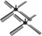 PRETYZOOM DutchWindmill Fan, 2 Sets Plastic Windmill Leaf Garden Windmill Replacement Fan DutchWindmill Model Fan Parts Outdoor Garden Windmill Accessories