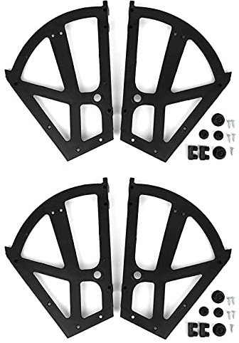 4 Pièces Charniere Meuble Chaussure, Charnières d'armoire de Rangement en Plastique Ferrure Basculante pour Cuisine et Salon