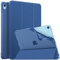 Fintie Funda iPad Air 11 Pulgadas 2025 (M3) / 2024 (M2), Funda iPad Air 5ª Gen (2022) / 4ª Gen (2020) 10.9, Transparente escarchada trasera suave , azul