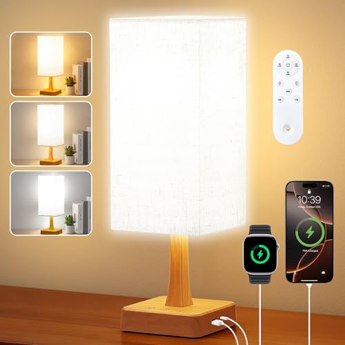 OYADISIIOP Lichttherapielampe, 10.000 Lux, Therapielicht mit Fernbedienung, Upgrade-Größe, 3 Farbtemperaturen, 5 Helligkeitsstufen, Vollspektrum-Licht mit USB-C- und A-Anschlüssen, für Zuhause/Büro