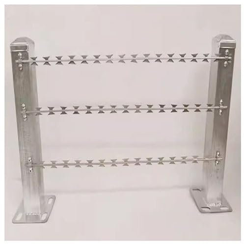 exproyzk Razor Wire, Razor Wire for Wire Fencing, Stainless Steel Wire Razor Ribbon Barbed Wire for Fence, Farm, Garden(Galvanized Steel)