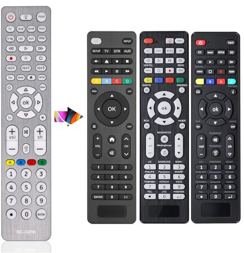 MYHGRC Universal Remote Control for TVs, DVD/Blu-Ray Player, Streaming Players, Soundbar Speaker, Cable Box, Satellite-Easy Paired 8 in 1 Universal Remote with Backlit Buttons