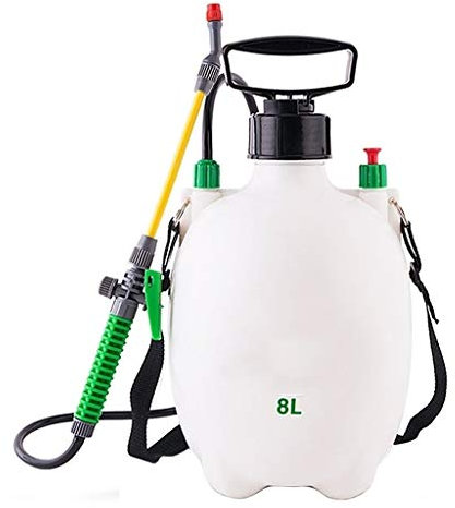 BJYCCAR Botella aspersora Flor de riego de jardinería pulverizador Manual pulverizadora agrícola Car Wash Regadera 4L / 8L regadera(4L)
