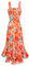GRACE KARIN Robe longue d'été à bretelles florales pour femme, col carré, ourlet double couche, smocké, Fleurs de peinture à l'huile, L