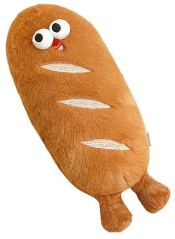 Generisch Baguettes Plush Doll, Bread Plush Toy, Soft Food Toy, Brown Bread Stuffed Plush Toy, Funny Food Plush Doll, 25cm Bread Plush Toy, Food Plush Toys for Kids, Soft Food Plushie for Bedroom