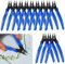 Lot de 12 pinces coupantes latérales Petit : 170 Pince coupante de précision, Mini pince coupante latérale durable Coupe-fil électronique pour modélisme, artisanat, Schmmuck