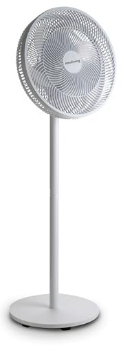 Innoliving Ventilatore a Piantana Slim INN-532, Design Elegante, Diametro 40 cm, 3 Velocità, 6 Pale, Inclinazione Verticale Regolabile, Oscillazione Automatica, Base Stabile, Potenza 45W