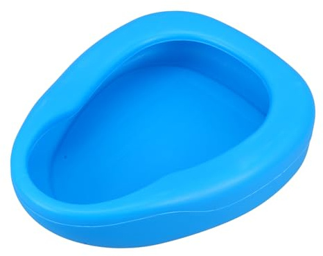 Gatuida Bettpfanne für Pflegebedürftige Tragbare Kunststoff Bettpfanne Urinal für Bettlägerige Patienten Blau Ergonomisch Auslaufsicher und Leicht zu Reinigen für Zuhause und Krankenhäuser