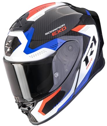 SCORPION EXO-R1 EVO CARBON AIR PROPEL Black-White-Red XS
