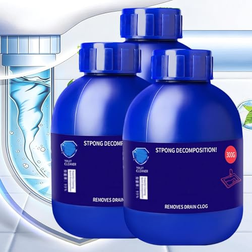 Drain Unblocker,300g Starkes Rohrbaggermittel,Rohrreiniger Extrem Stark, Leistungsstarker Waschbecken- Und Abflussreiniger, Professioneller Entblocker for Den Außenbereich, Küche (3)