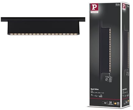 Paulmann 95715 URail Lightbar 3-Step-Dim Zelos 1050lm 10W 3000K dimmbar 230V Schwarz matt