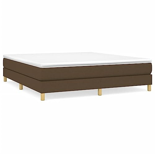 mtlskopl Boxspringbettgestell 180x200 cm Dunkelbraun stabil bis 26 kg mit Lattenrost Doppelbett