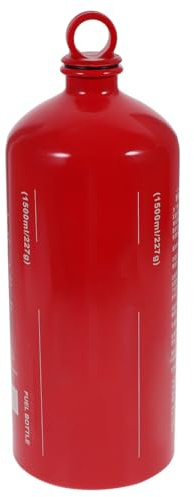 HEMOTON petite moto à bouteille de gaz réservoir de carburant 1.5l en Alliage d'Aluminium, structure sans soudure, pour réchaud de camping