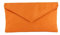 LONI Clutch/Schultertasche aus Wildlederimitat, handgefertigt in Großbritannien, Apricot Burnt Orange Camel, M, Clutches