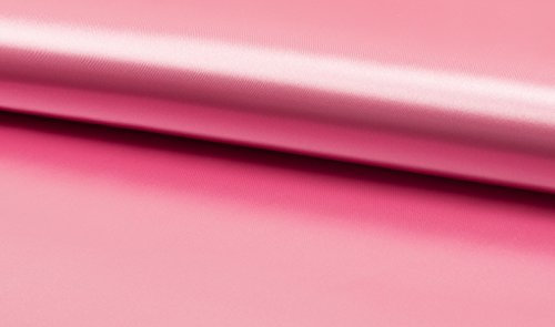 Stoffbook Tissu satin lourd satin brillant polyvalent décor habillement Rose, D342