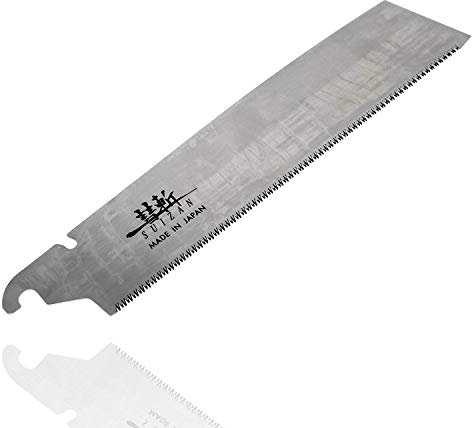 SUIZAN Scie à main japonaise 265mm Kataba Scie à traction simple pour le travail du bois (Lame de rechange)