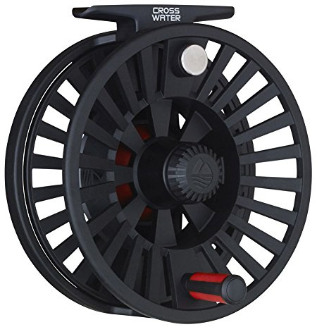 Redington Crosswater Prespooled 4/5/6 Fly Reel with 5 Weight Rio Products Mainstream Floating Fly Line - Black