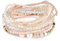 Uhat® Multi Layers Handmade Bracelet Bohemian Beaded Bracelet Colorful Strand Wrap Layered White Faux Pearl (Beige)